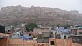 P1060242- Fort de Jodhpur dans la brume matinale- vu de notre hotel